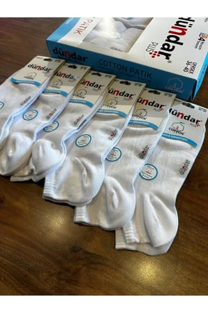 Kadın Pamuklu Dikişsiz Konforlu Yazlık Patik Çorap 6’lı Paket