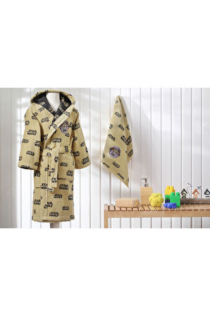 Özdilek Starwars Mandalorian Disney Lisanslı Çocuk Bornoz Seti 5/6 Yaş 