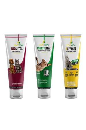 Malt Paste Kedi Macunu 100 Gr + Multivitamin 100 Gr + Biotin Past 100 Gr