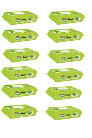 Extra Yüzey Temizlik Havlusu Doğal Aloe Vera Özü 100 Adet X 12 (12 Paket)