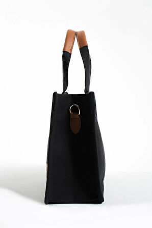 KANVAZ KUMAŞ ÜÇ GÖZLÜ BÜYÜK OMUZ ÇANTASI