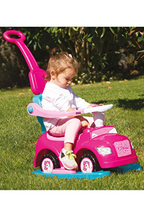Oyuncak Unicorn Araba 4 Ü 1 Arada Pembe