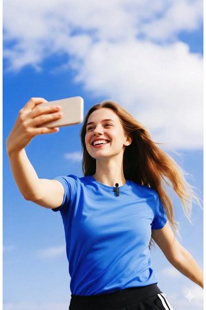 Kablosuz Mini Yaka Mikrofonu Çiftli Set Type-C & iPhone Uyumlu