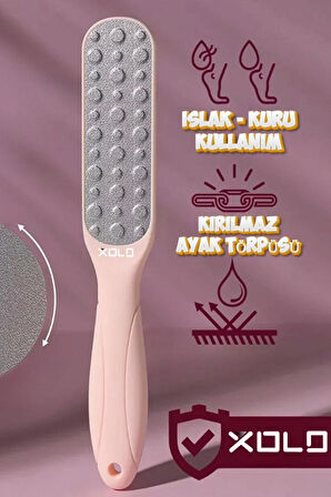 Yeni Nesil Pembe Çift Taraflı Kırılmaz Ayak Törpüsü XL70