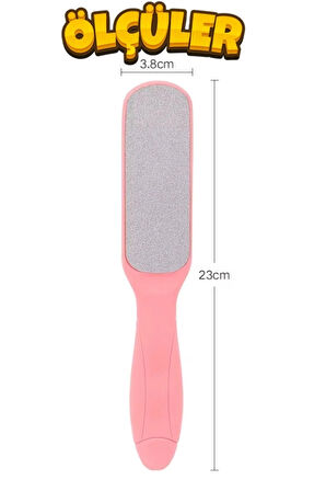 Yeni Nesil Pembe Çift Taraflı Kırılmaz Ayak Törpüsü XL70