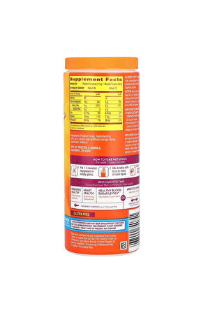 Meta Mucil Sugar Free Fiber Portakal Aromalı Şekersiz 425 gr