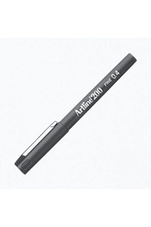 200 Fineliner Yazı Ve Çizim Kalemi 0,4mm Gri
