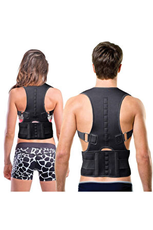 Unisex Manyetik  Ortopedik Kamburluk Önleyici Dik Duruş Bel Sırt Korsesi