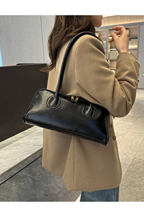 Retro Koltuk Altı Şık Baget Omuz Çantası