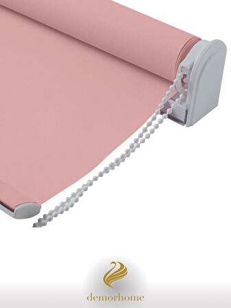 Demor Home Yüksek Kalite Alüminyum Malzeme, Açık Pembe Renk Stor, Mekanize, Stor Perde