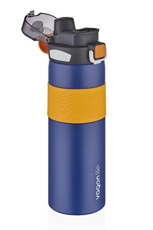 Vagon Life Robot Straw Termos Matara Siyah 500 Ml CS0001