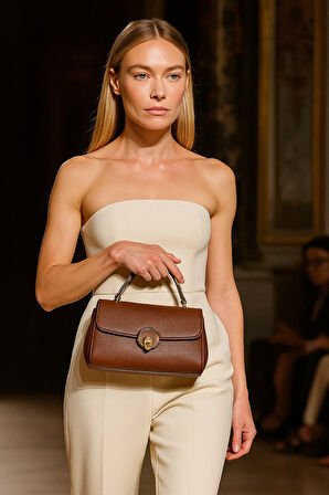 Luna Premium Toka Detaylı Lüks Omuz & El Çantası