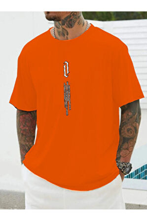 DIKEY Baskı Siyah Owersize T-shirt