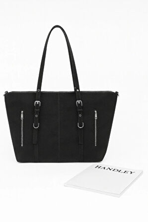 Lüks Fermuarlı Omuz Çantası