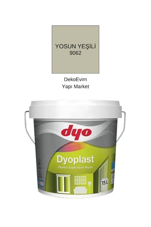 Dyoplast Plastik İç Cephe Duvar B. Yosun Yeşili 15 Lt.