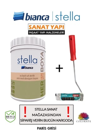 Su Bazlı Saf Akrilik Boya Ve Rulosu 1Lt