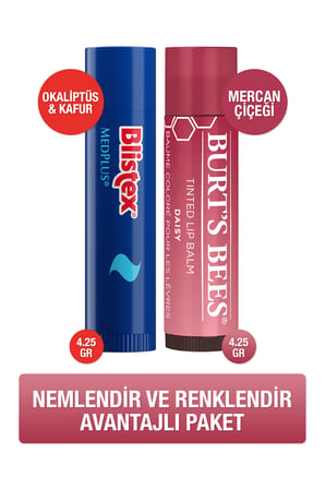 Medplus Burt's Bees Renkli Dudak Bakım Kremi Mercan Çiçeği