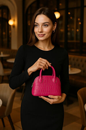 Trend & Lüks Kroko Mini El Çantası