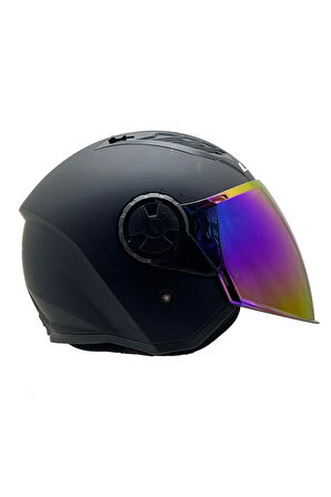 AIRFLOW 2 MAT SİYAH KASK GRİ CAM