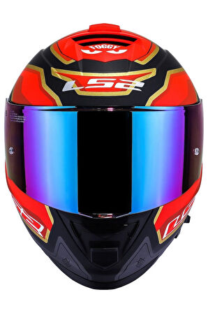 Storm 2 Foggy Mat Siyah-kırmızı Kask