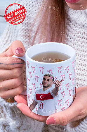 Barış Alper Yılmaz Kurdeleli Özel Tasarımlı Baskılı Kupa Bardak