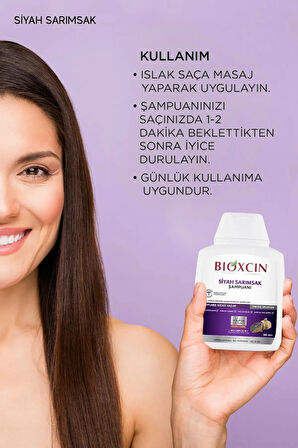 Siyah Sarımsak Saç Dökülmesine Karşı 2. Si %50  Şampuan 300ml 2X2