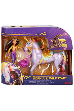 Unicorn Akademisi Sophia Figür ve Wildstar Tek Boynuzlu At