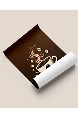 Çerçevesiz Poster Dijital Baskı Kahve - 50x70