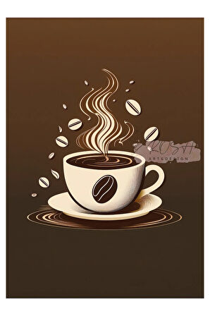 Çerçevesiz Poster Dijital Baskı Kahve - 50x70