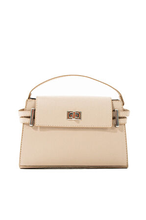 Kilit Detaylı Çapraz Askılı Çanta