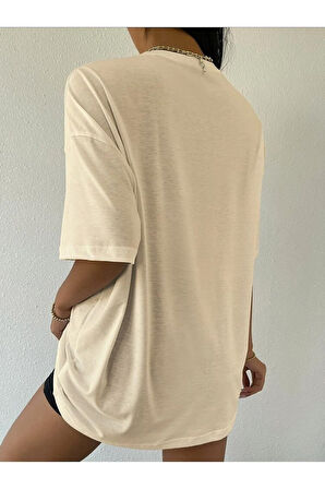 The Version Baskılı Oversize Unisex T-shirt