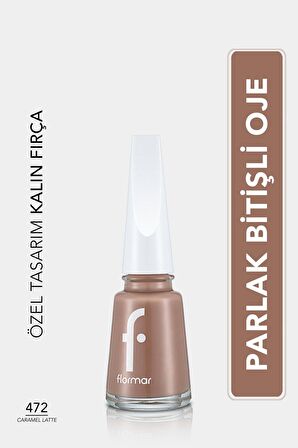 Parlak Oje (TEN RENGİ) - Nail Enamel - 472 Caramel Latte - 8682536036221