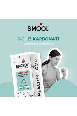 SMOOL İngiliz Karbonatı (2X1000 GR) Içilebilir Katkısız Yenilebilir Gıda Tipi Food Grade 2 Li Set