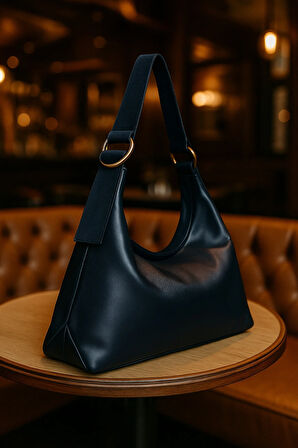 Lüks Suet Askılı Deri Salaş Omuz Çantas