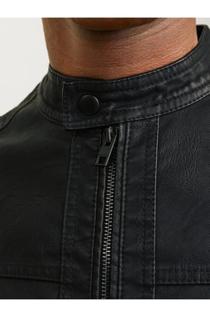 Jack&Jones 12182461 JJEWARNER JACKET NOOS BLACK ERKEK CEKET
