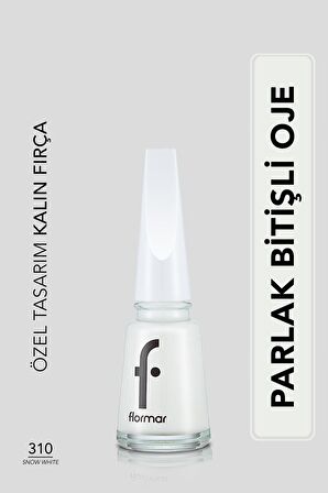 Parlak Oje (BEYAZ) - Nail Enamel - 310 Snow White - 8682536035859