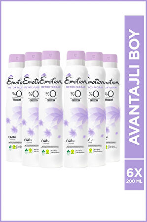 Detox Floral Deodorant 6x200 Ml
