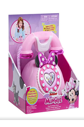 Toys GIO-MCN39000 Minnie Sesli ve Işıklı Pembe Telefon