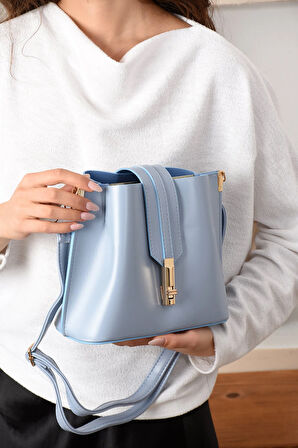 Kadın 3 Bölmeli Elden Tutmalı Omuzdan Asmalı Kaliteli Çanta