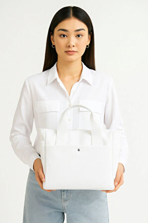 Lüks Çok Gözlü Minimal Tote & Omuz Çantası