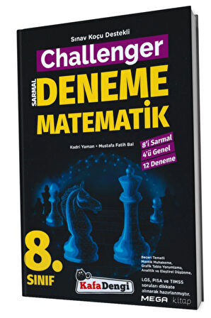 Kafa Dengi 8.Sınıf LGS Challenger Matematik Branş Denemesi (12'li) (Tümü Video Çözümlü)