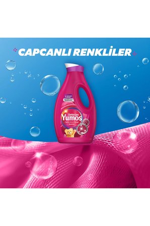 Yumoş Sıvı Bakım Çamaşır Deterjanı Renkli Giysiler 1690 ml 3 Adet