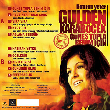 Gülden Karaböcek Hatıran Yeter / Güneş Topla Benim Için - Plak