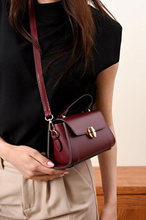 Lüks Tasarımlı Çapraz Askılı El ve Omuz Çantası