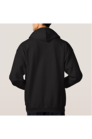 Unisex Siyah Oversize Sweatshirt