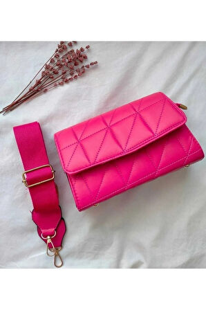 Kadın Kapitone Ayarlanabilir Çapraz Askılı Çanta