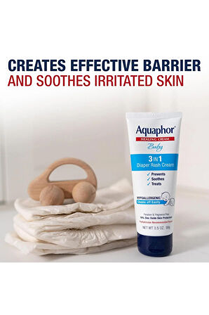 Baby Diaper Rash Cream 3in1 Diaper Rash Relief Bebek 3'ü 1 Arada Pişik Giderici Krem 3.5 oz 99gr USA
