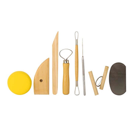 Seramik Başlangıç Seti 8 Parça (POTTERY TOOL KIT)