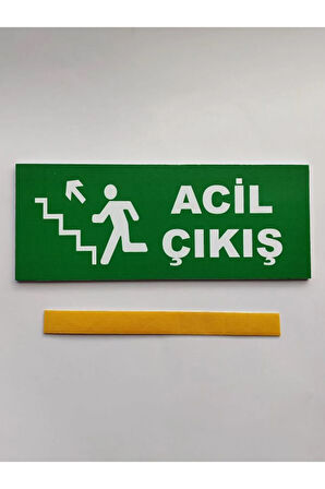Acil Çıkış Tabelası Merdiven Sol Üst
