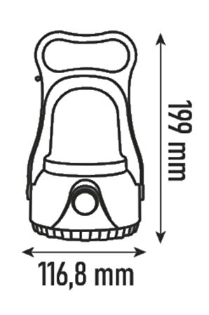 KEL015 Ledli Kamp El Feneri 7W Dimlenebilir